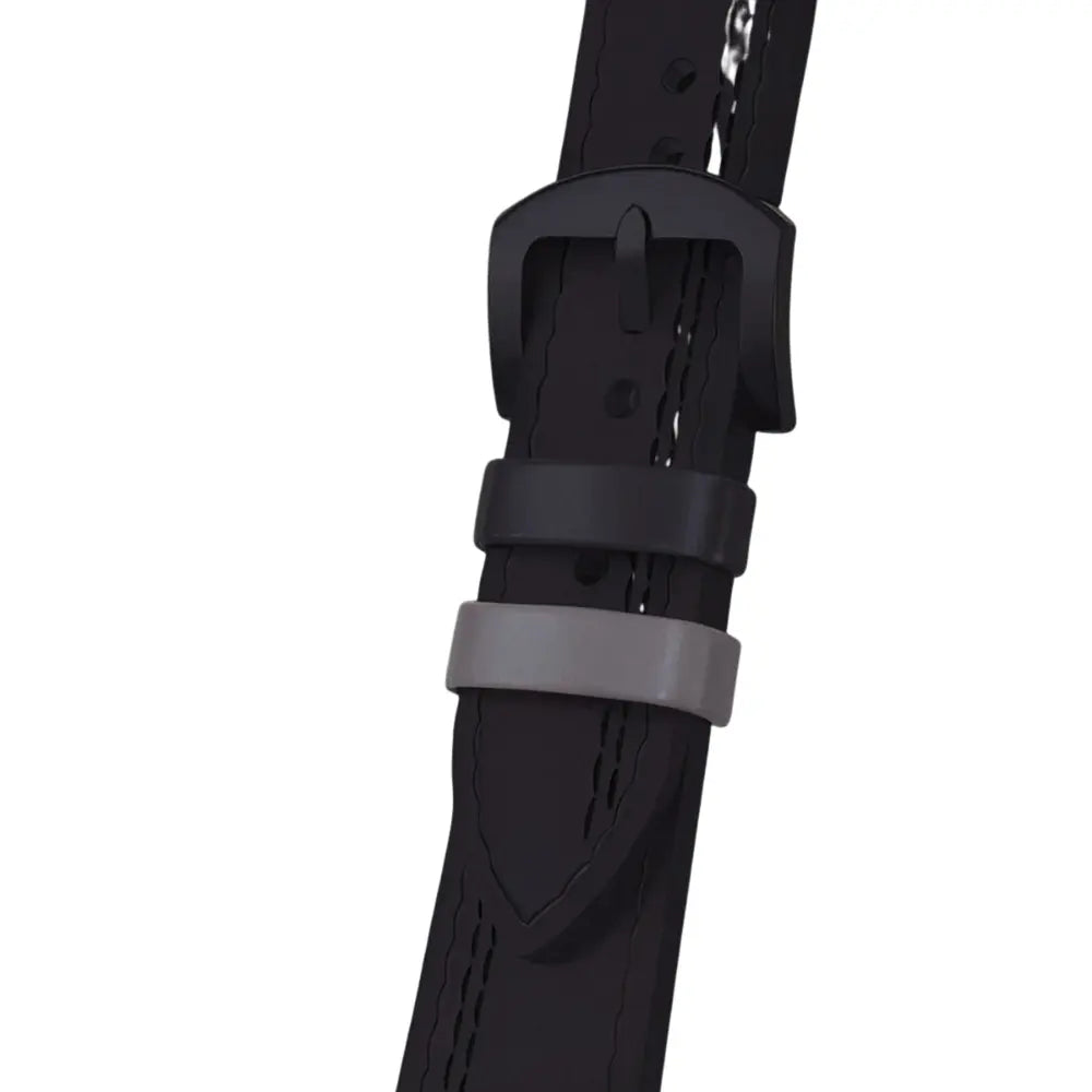 Bracelet en Cuir Noir Pur (Ajustable) Rimowatch™