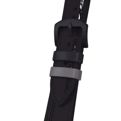 Bracelet en Cuir Noir Pur (Ajustable) Rimowatch™